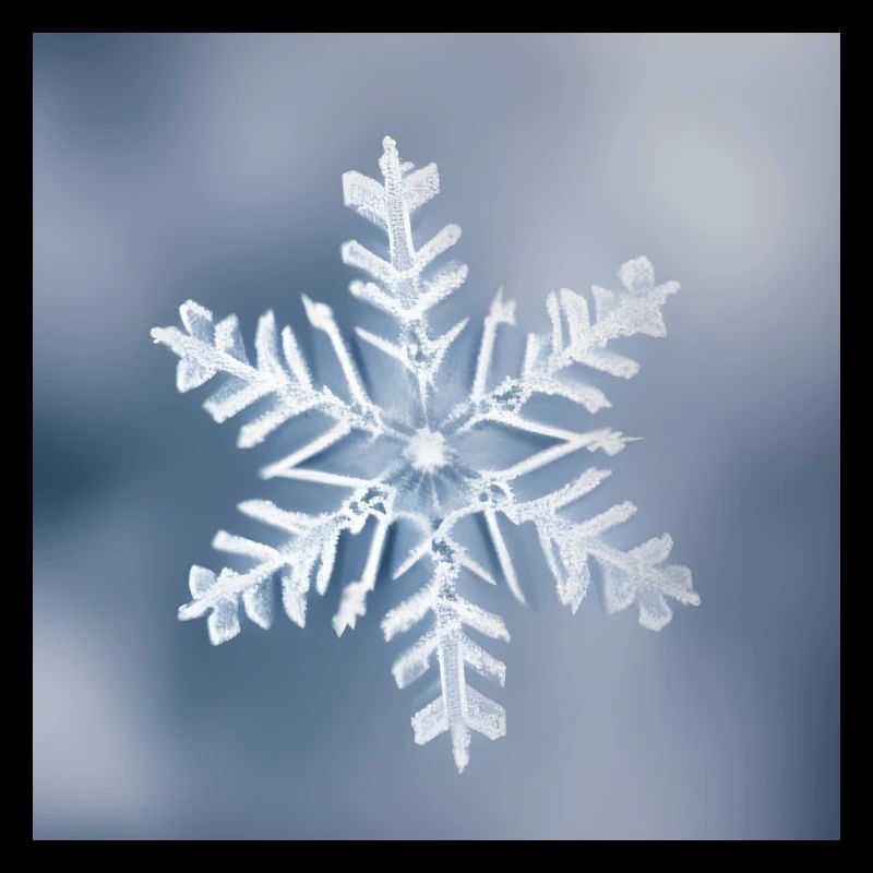 Winter snowflake portrait