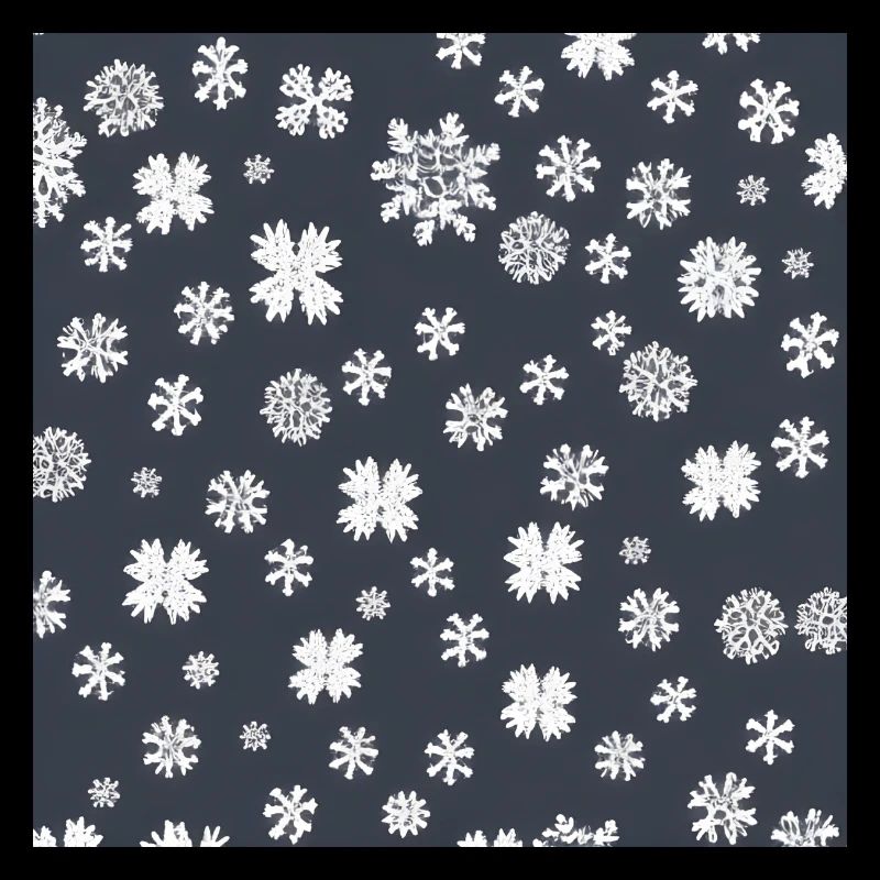 Snowflake pattern on the navy background