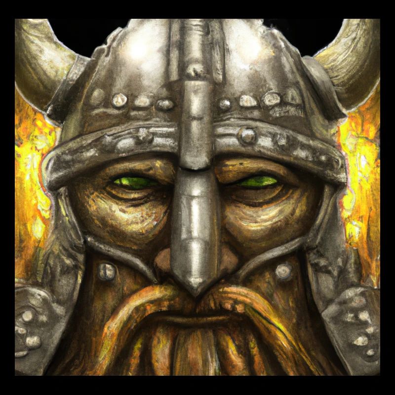 Wütender Wikingerkopf