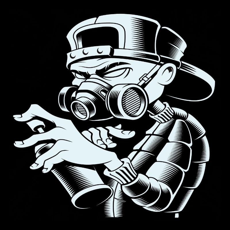 Abstract Graffiti Man