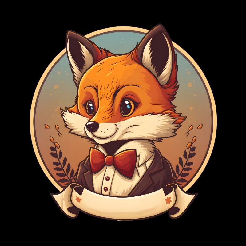 Mignon Rusé Mignon Cartoon Fox