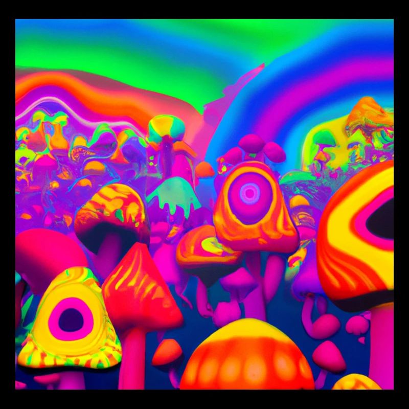 Rainbow Mushroom Forest 2