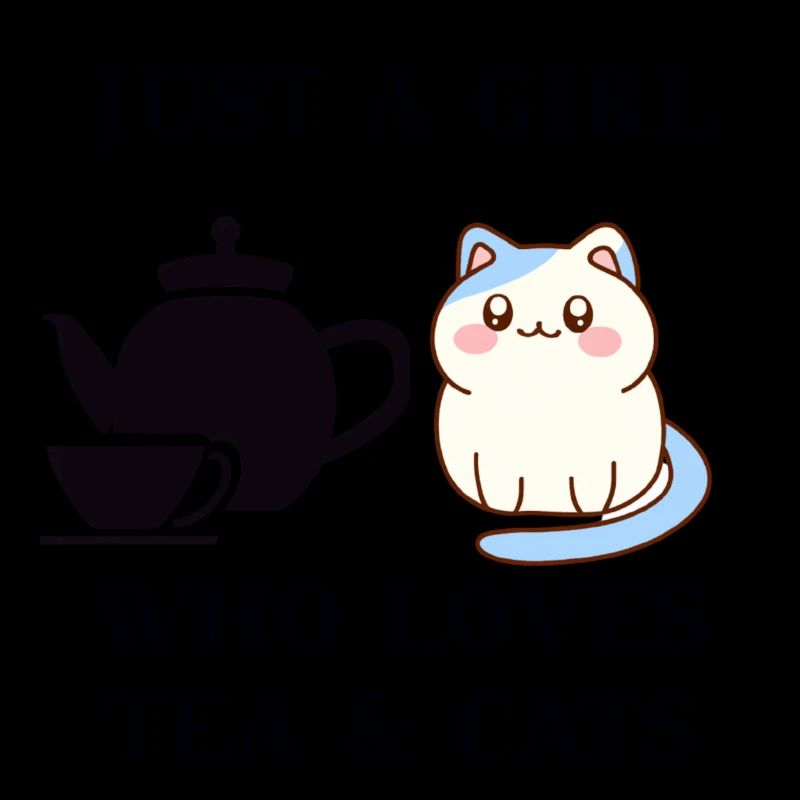 Tee Katze lustig Geschenkidee süß niedlich