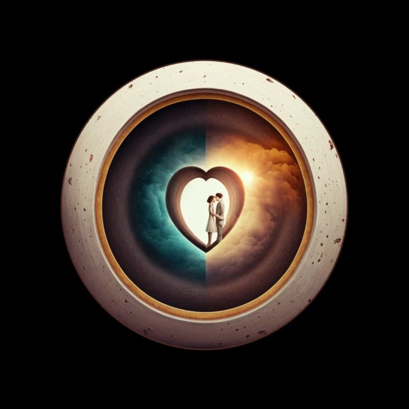 Amoureux dans un cocon