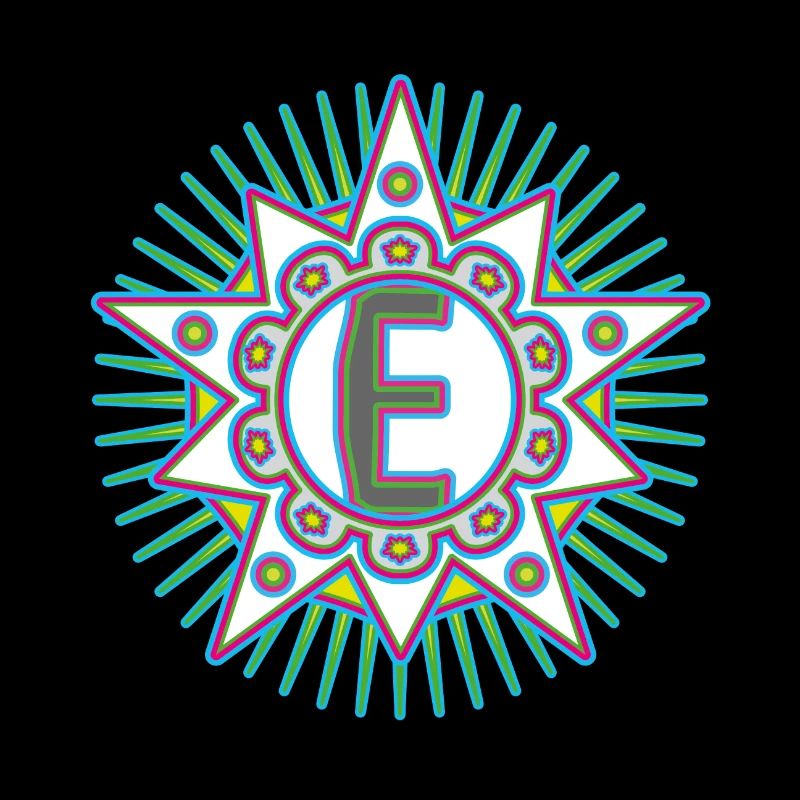 Sterne mit Buchstabe E. Dein Wort - Dein Gedanke