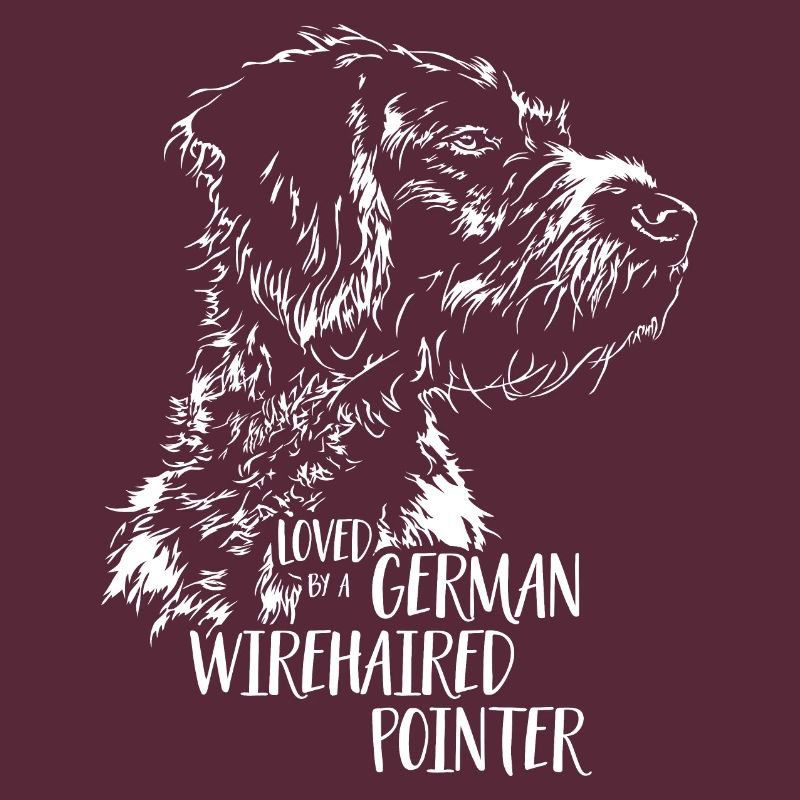 Loved by a German Wirehaired Pointer Hundespruch