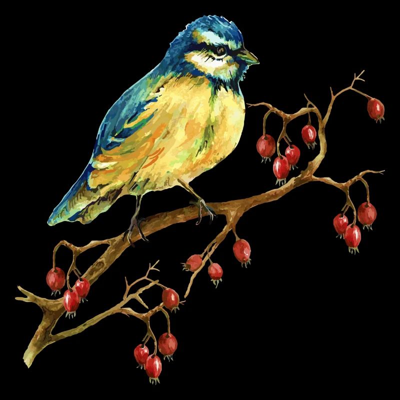 Bunter Vogel