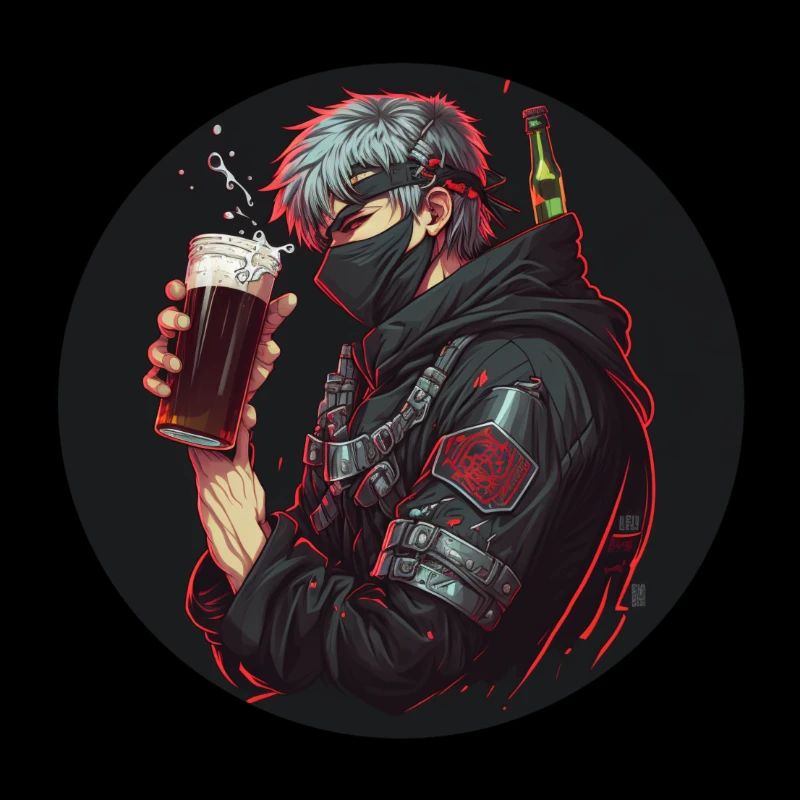 Ninja mit Bier v2