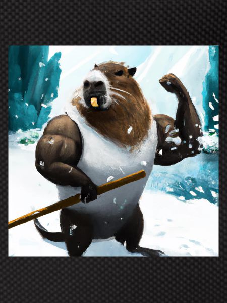 Capybara with muscles