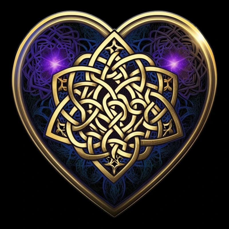Celtic knot heart