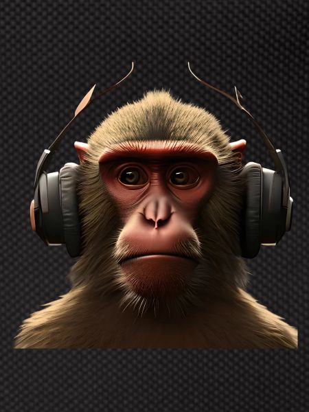 Monkey Headphone T-shirt
