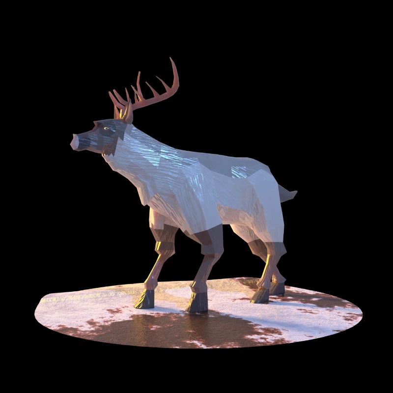 Low Poly Reindeer