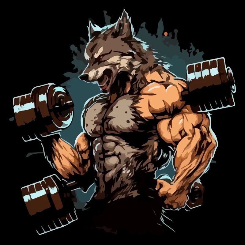 Der Wolfsmann im Kraftraum