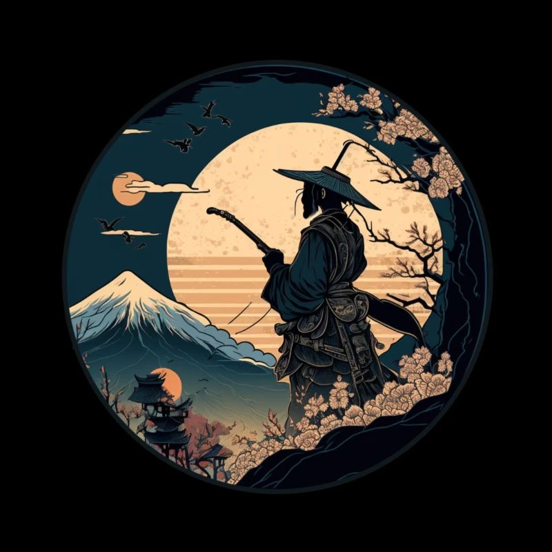 No 1 : Art Japonais Samouraï Fighter Ukiyo_e Style