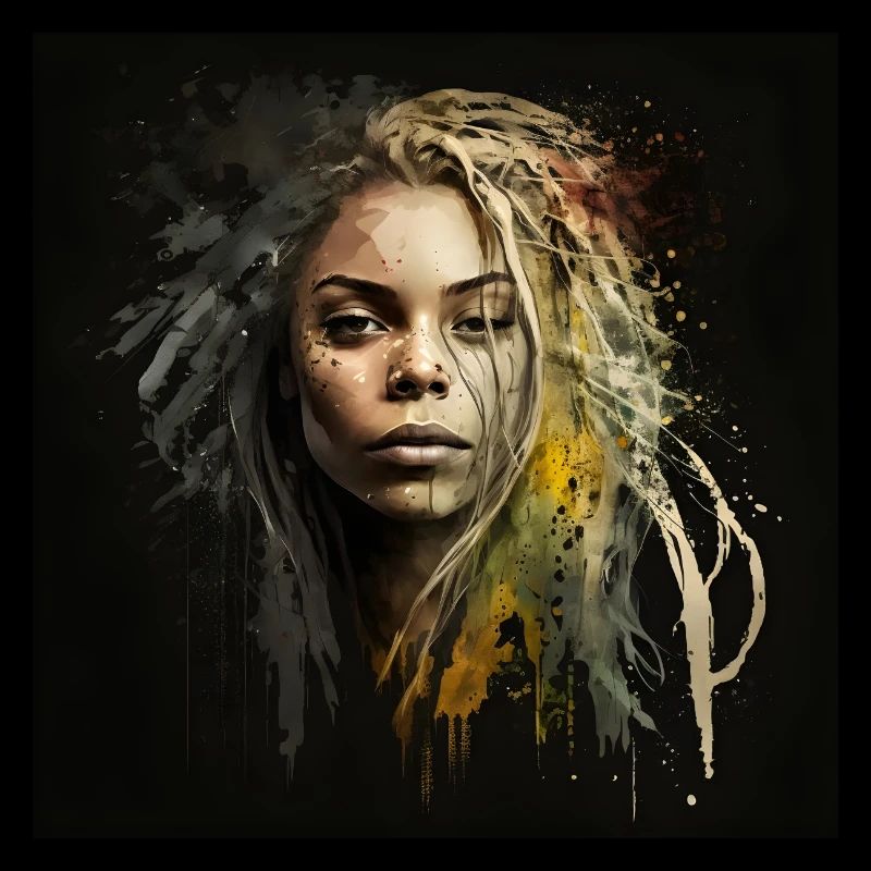 Face Frau Dreadlocks n°14