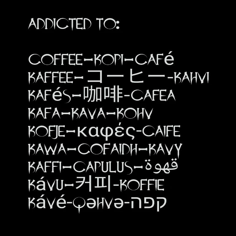 Kaffee in vielen Sprachen