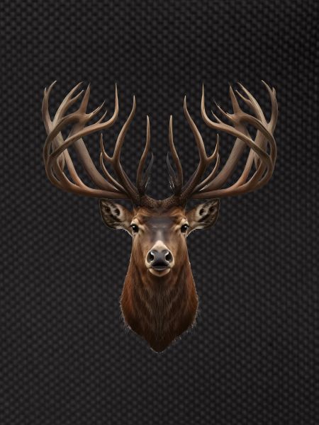 Deer with majestic antlers