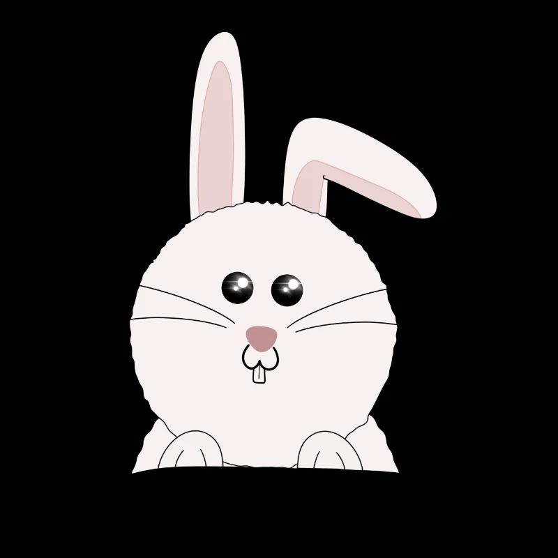 Lapin blanc et doux Pâques