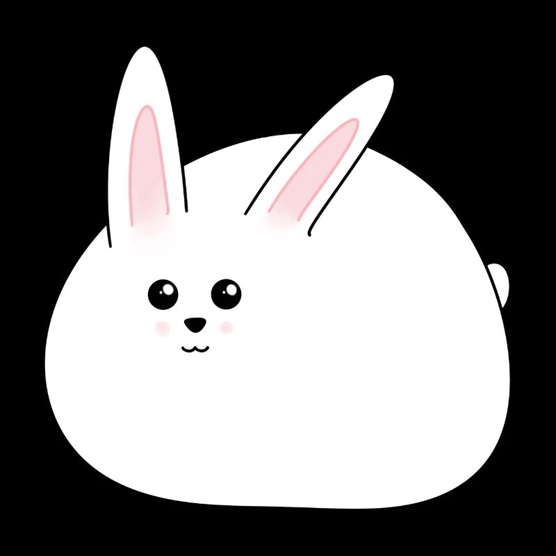 Fat, sweet White Bunny, Easter