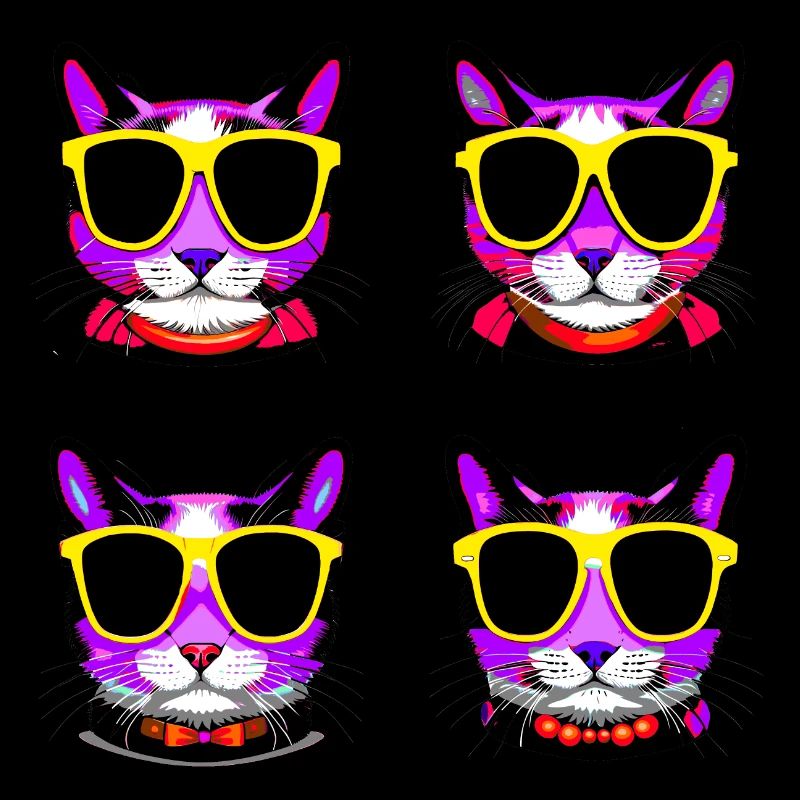 Lunettes pour chat violet