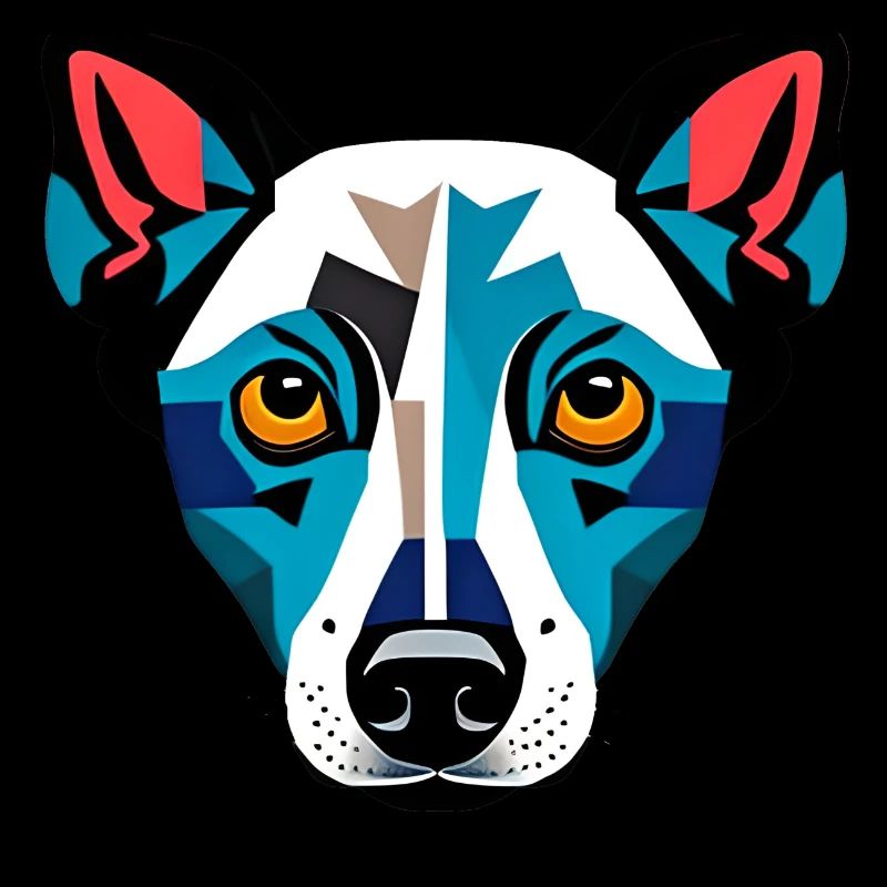 Modern Dog Drawing