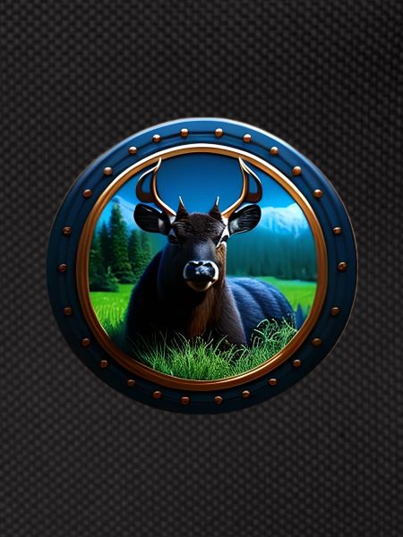 Cerf dans l'herbe