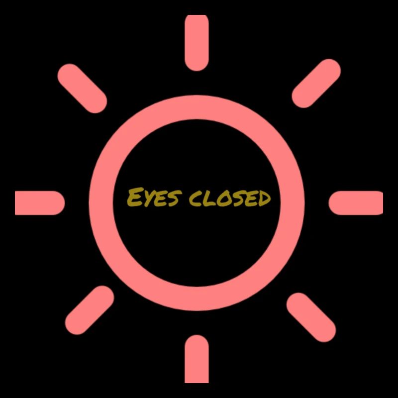 Eyes closed