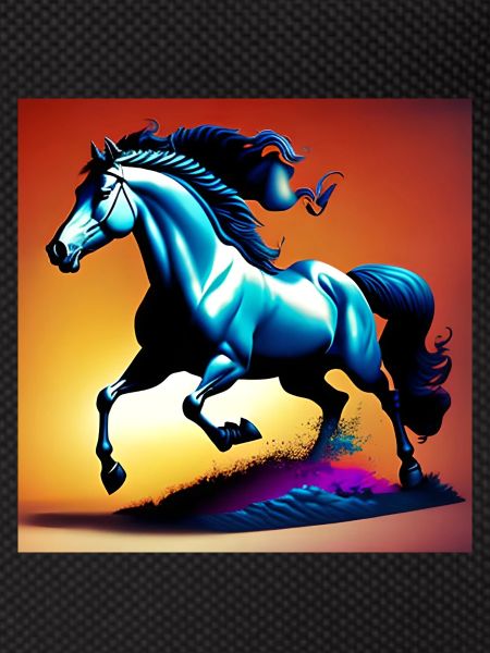 Cheval dans le sable
