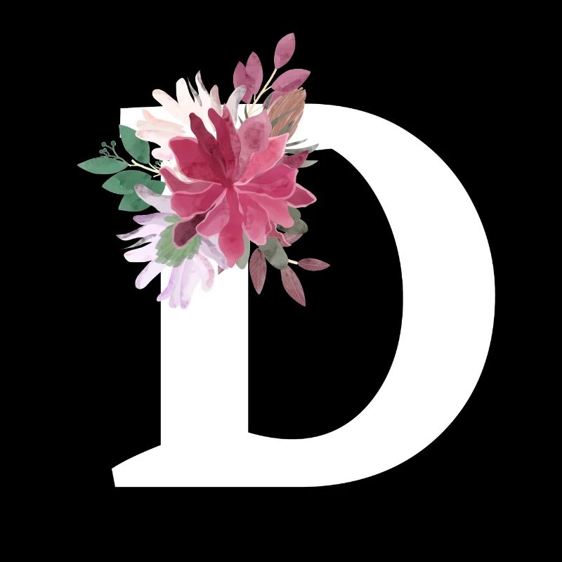 Lettre d floral