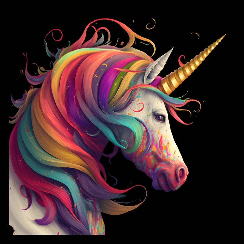 Einhorn der Träume in Regenbogen