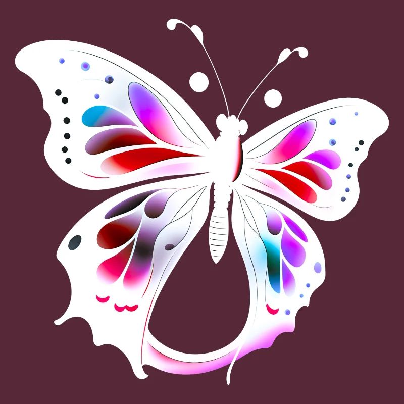 Papillon multicolore