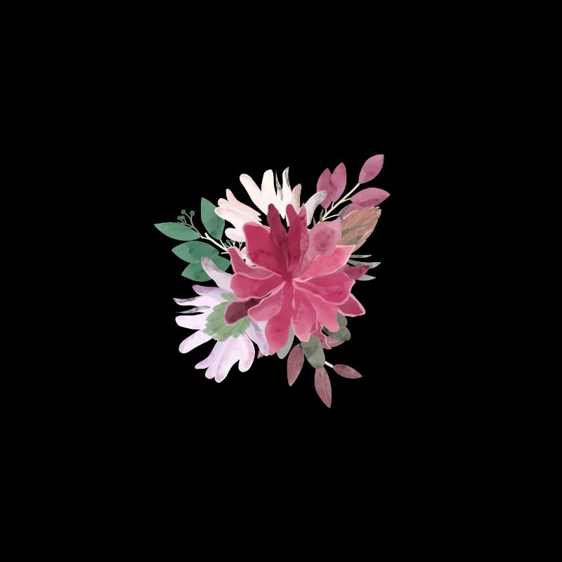 Buchstabe und Blumen