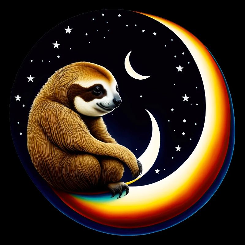 Crescent moon sloth