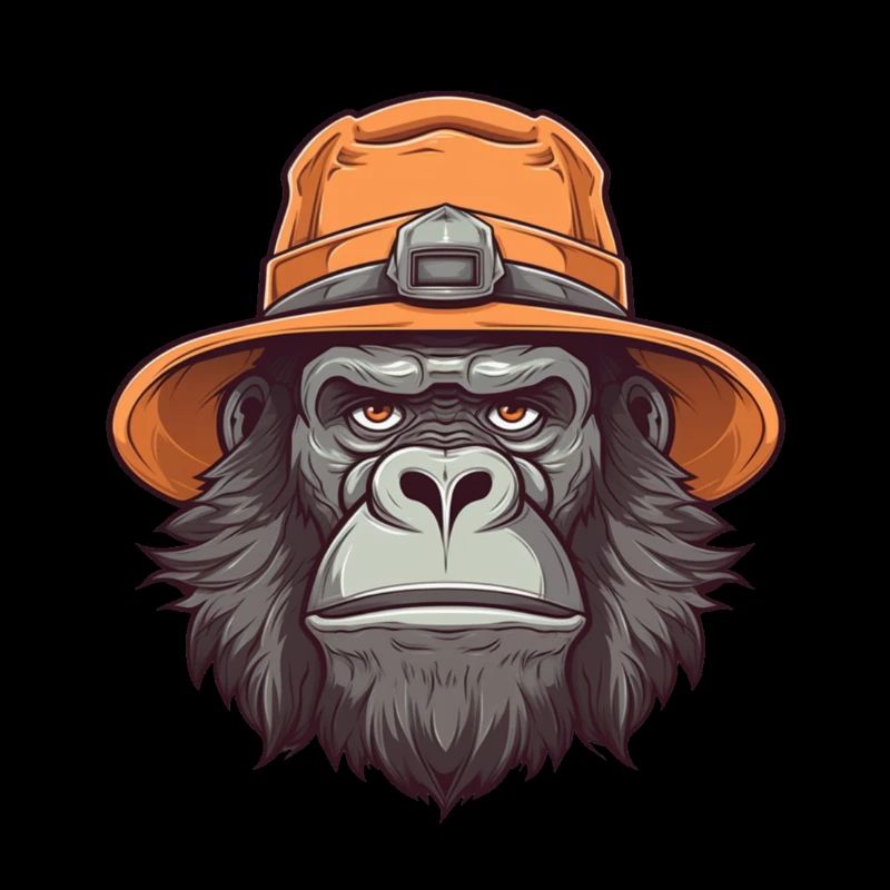 gorilla mit hut