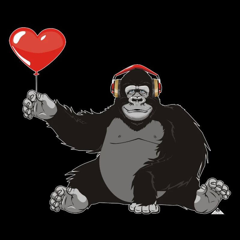 Gorilla with heart