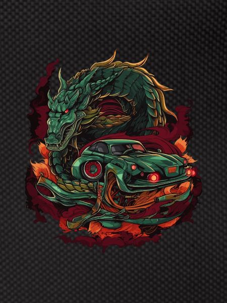 Drachen Auto