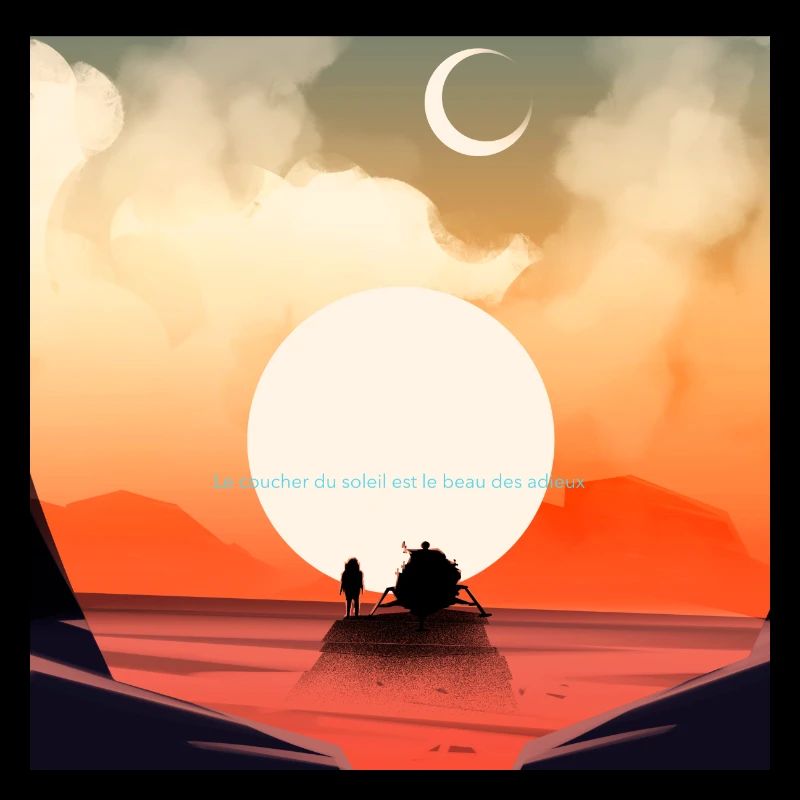 Le coucher du soleil est un beau spectacles