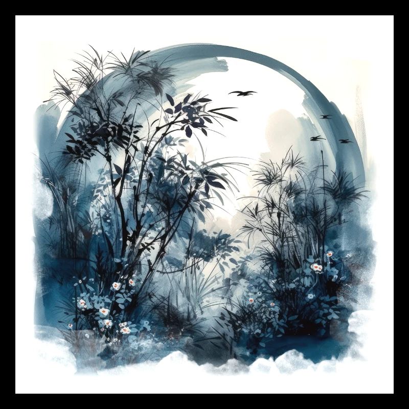 Watercolor Forest Illustration