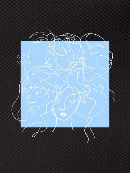 Face line blue