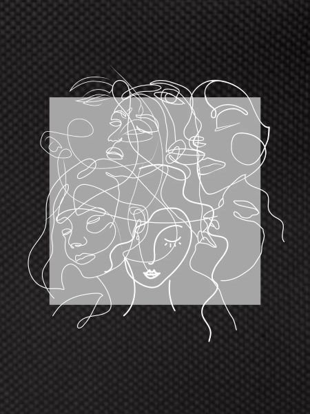 Face line grey