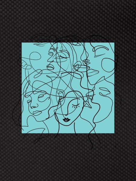 Face line blue