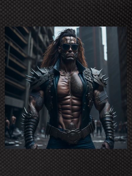 Futur Cyberpunkt Warrior