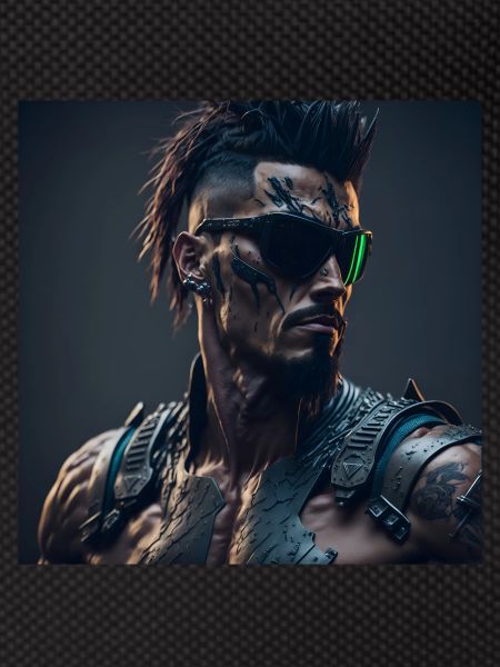 Future Cyberpunkt Warrior