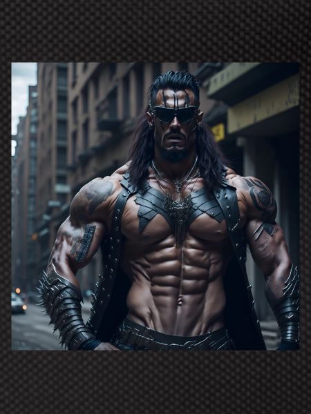 Future Cyberpunkt Warrior