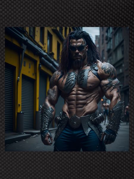 Future Cyberpunkt Warrior