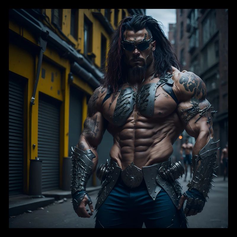 Future Cyberpunkt Warrior