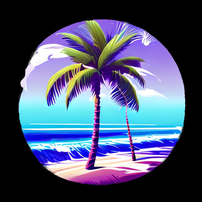 Palm Island Summer Holiday Beach Sun Palm Tree