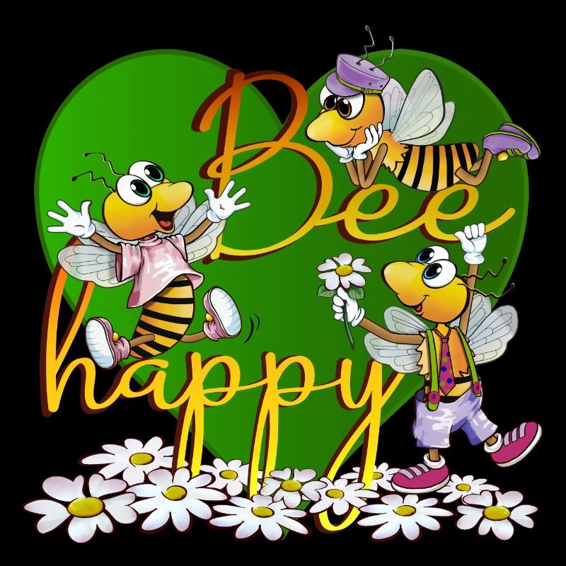abeille heureuse
