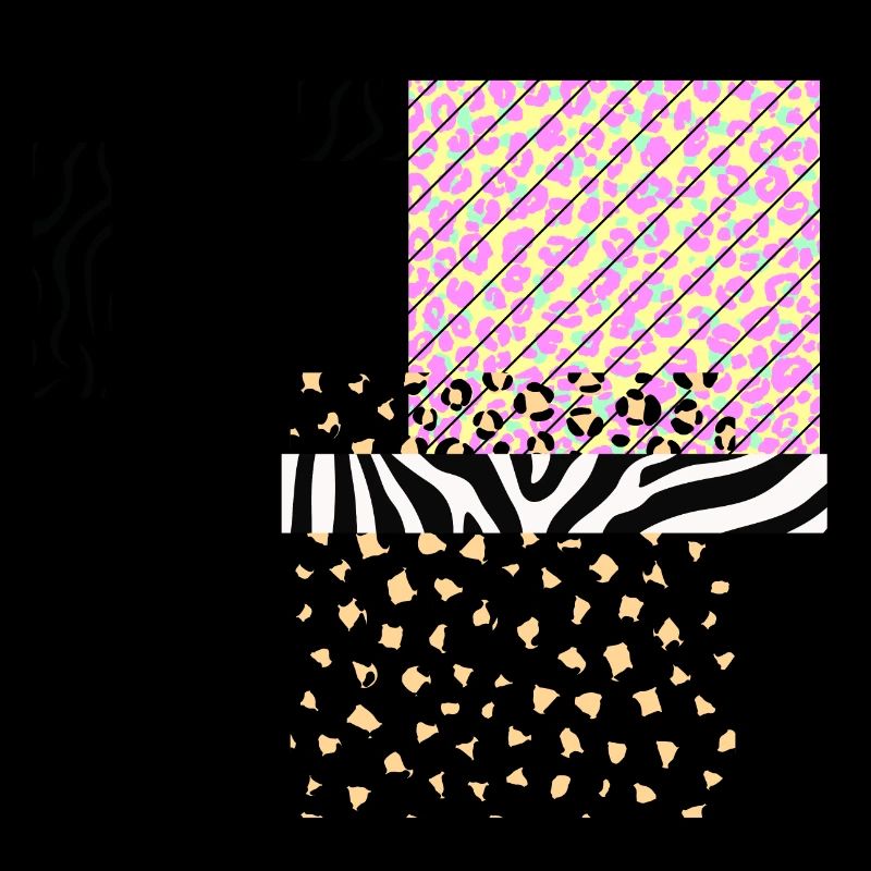 Leopard zebra illustration