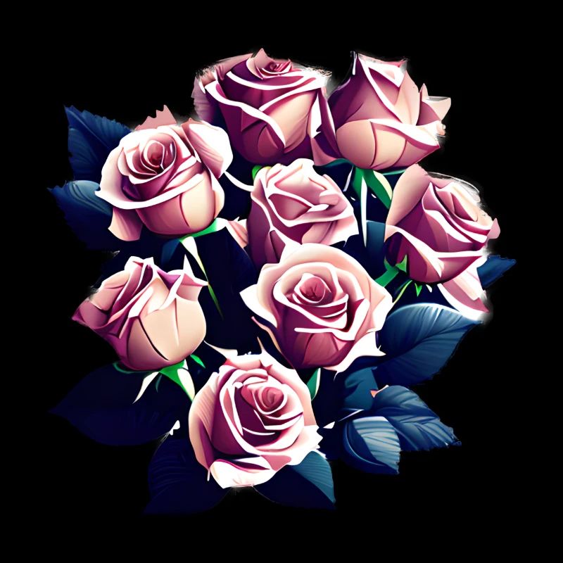 Bouquet fleurs roses fleuristerie